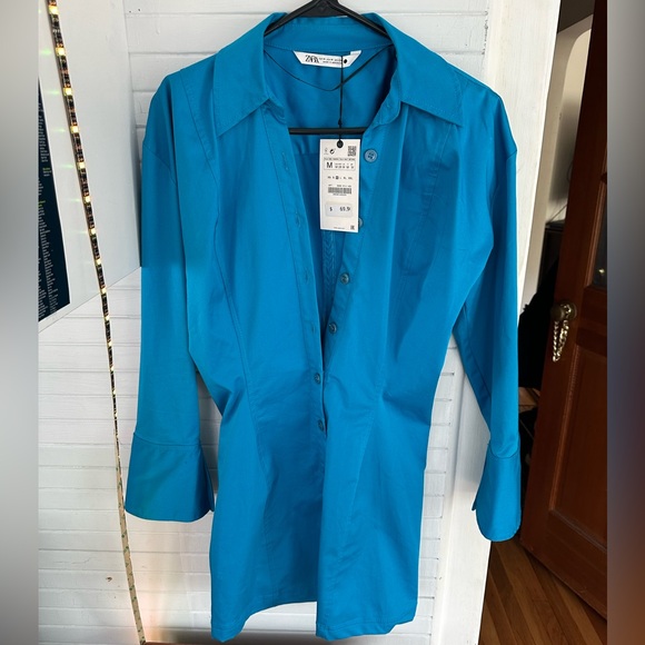 Zara Long Sleeve - Shirt Dress - Picture 6 of 7